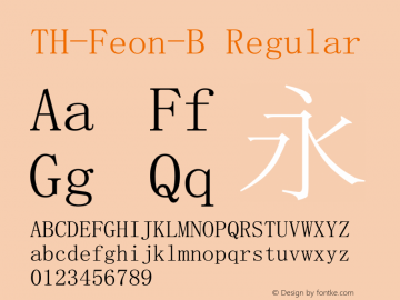 TH-Feon-B V2.0.2/U10.0/170113 Font Sample