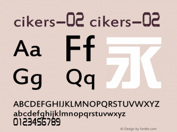 cikers-02 1.1 Font Sample