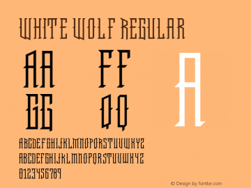 White Wolf Regular Version 1.0图片样张