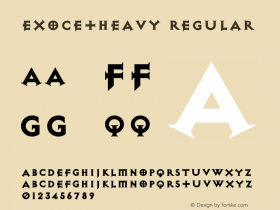 ExocetHeavy Regular 001.000图片样张