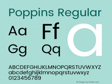 Poppins Version 2.000;PS 1.0;hotconv 1.0.79;makeotf.lib2.5.61930 Font Sample