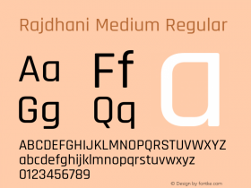 RajdhaniMedium Version 1.0图片样张