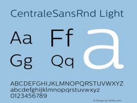 CentraleSansRndLight 1.001图片样张