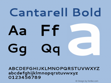 Cantarell Version 1.0 Font Sample