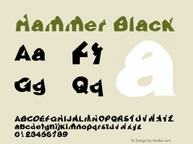 Hammer Black Altsys Fontographer 4.0.3 09.09.1998图片样张