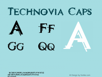 Technovia Caps Macromedia Fontographer 4.1 9/9/97图片样张