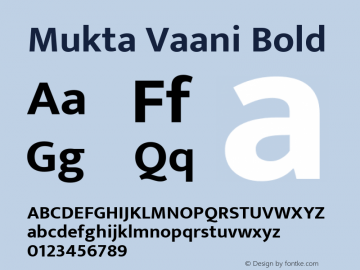 MuktaVaani Version 1.0 Font Sample