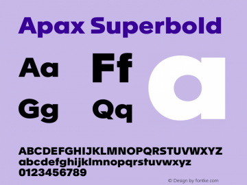 Apax Superbold Version 1.000图片样张