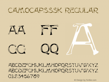 CamoCapsSSK Regular Altsys Metamorphosis:8/25/94 Font Sample