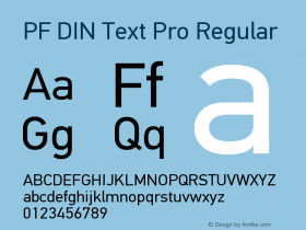 PFDINTextPro Version 1.000;PS 001.001;hotconv 1.0.56 Font Sample