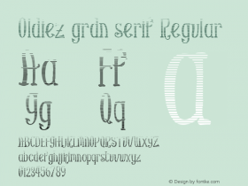 Oldiezgrdnserif Version 1.000 2015 initial release Font Sample