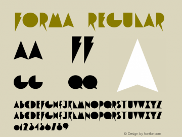 Forma Version 1.000;PS 001.000;hotconv 1.0.70;makeotf.lib2.5.58329 Font Sample