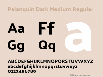 Palanquin Dark Regular Version 1.000图片样张