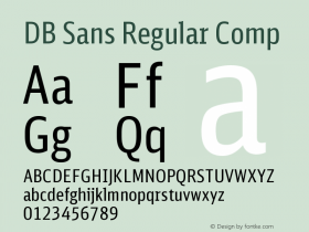 DBSans-RegularComp Version 1.001;PS 2.001;hotconv 1.0.38图片样张