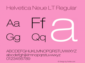 HelveticaNeueLT-ThinExt 006.000图片样张