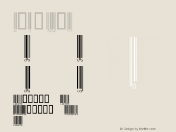 EAN13 M Match Software Font  6/1/03 Font Sample