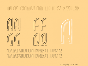 Music Shadow And Light FX Version 1.00 October 10, 2016, initial release Font Sample