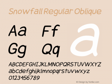 Snowfall Oblique Version 0.9图片样张