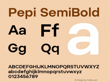 b0563e35d30b3d4c - subset of Pepi SemiBold Version 1.000图片样张