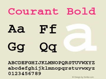 Courant Bold 001.31图片样张