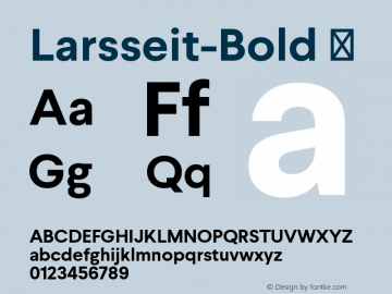 ☞Larsseit Bold 1.000;com.myfonts.typedynamic.larsseit.bold.wfkit2.gq67 Font Sample