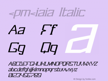 <pm<iaia Italic Macromedia Fontographer 4.1.5 13/11/02图片样张