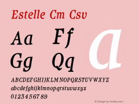 Estelle Cm Csv V1.00图片样张