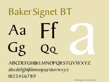 BakerSignet BT V1.00图片样张