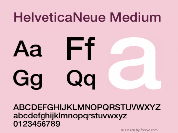 12 pt. Helvetica* 65 Medium   06472 Version 001.000 Font Sample