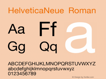 12 pt Helvetica* 55 Roman   05472 Version 001.100 Font Sample