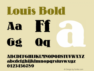 Louis Bold 1.0 Mon Nov 06 08:07:53 1995图片样张