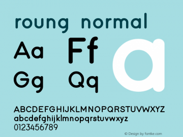 roung Version 1 Font Sample