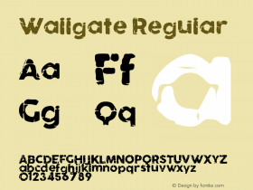 Wallgate Version 1.000;PS 001.001;hotconv 1.0.56 Font Sample