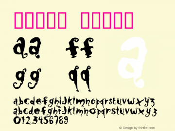 幽默书法体 Macromedia Fontographer 4.1.5 6/29/97 Font Sample