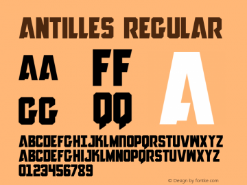 Antilles 001.000 Font Sample