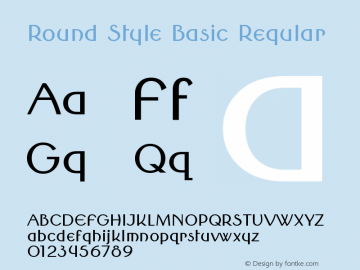 Round Style Basic Version 1.0 Extracted by ASV http://www.buraks.com/asv Font Sample
