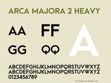 ArcaMajora2-Heavy 2.0 Font Sample