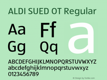 ALDI SUED OT Font Family|ALDI SUED OT-Uncategorized Typeface 