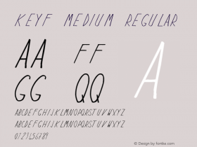 Keyf Medium Version 001.001 Font Sample