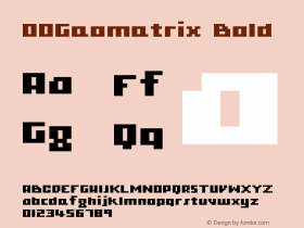 00GeometrixBold 1.00图片样张