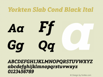 Yorkten Slab Cond Black Ital Version 1.000图片样张