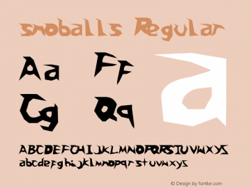 snoballs 1.000 Font Sample