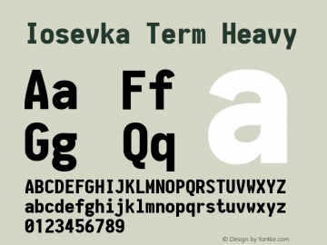 Iosevka Term Heavy 1.13.1; ttfautohint (v1.6)图片样张