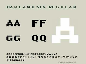 OaklandSix Regular Version 1.00图片样张
