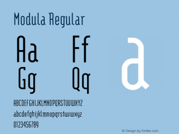 Modula Regular Version 1.00图片样张