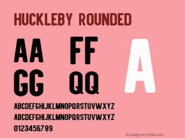 Huckleby Rounded Version 1.000图片样张