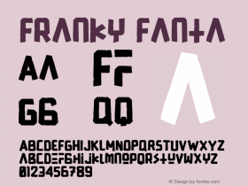 Franky Fanta Version 1.001;Fontself Maker 1.0.8图片样张