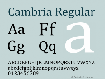 Cambria Version 5.93图片样张