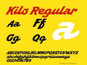 Kilo Version 1.000 Font Sample