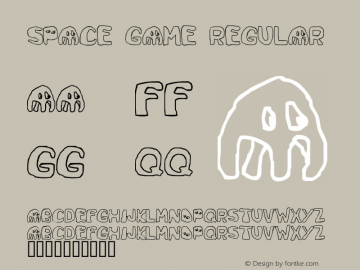 SpaceGame-Regular Version 1.000;PS 001.001;hotconv 1.0.56 Font Sample